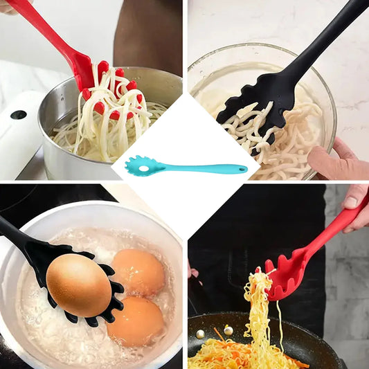5436 Pasta Fork Cutlery Food Grade Kitchen Non Slip Heat Resistant Spaghetti Spoon Best Kitchen Appliances (29cm) - Zidbik