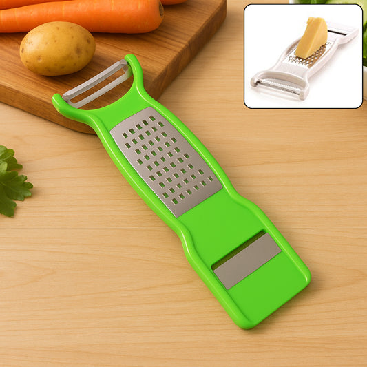 Supermom 3-in-1 Multi-functional Stainless Steel Vegetable Fruit Peeler (1 Pc) - Zidbik