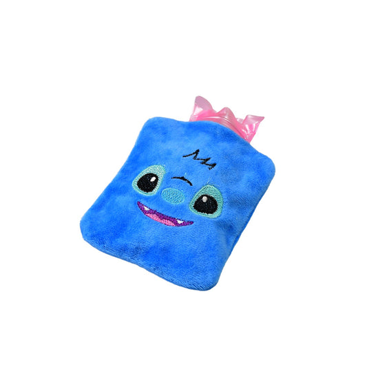 6512 Blue Stitch Hot Water Bag With Cover for Pain Relief, Warmth for Neck, Shoulders, Hands, Feet, and Menstrual Cramps - Zidbik