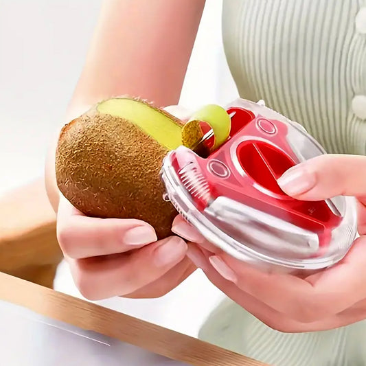 82583 In 1 Multi Function Three Use Rotary Hanging Round Planer Peeler And Cutter Vegetable Slicer Kitchen Tools Kitchen Gadgets (B Grade) - Zidbik