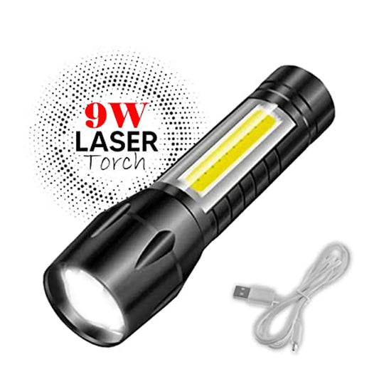 7528 Mini Search Rechargeable Led Long Range Flashlight Emergency Light Torch - Zidbik