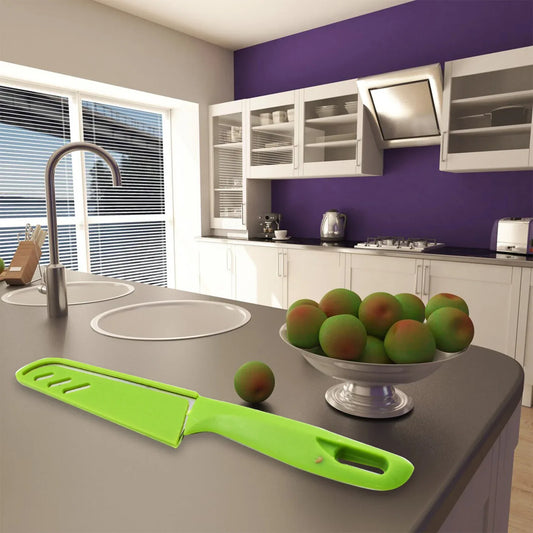 9142 Multifunction Kitchen Tools Stainless Steel And Plastic Kitchen Knife And Scissor Ideal Accessory Set For Kitchen - Zidbik