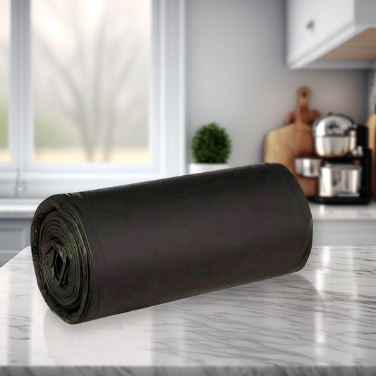 15729 Black Garbage Bags Dustbin Bags Trash Bags 45x50cm (1pc) - Zidbik