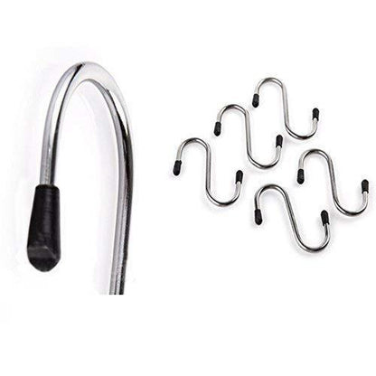 0232 Heavy Duty S-shaped Stainless Steel Hanging Hooks - 5 Pcs - Zidbik