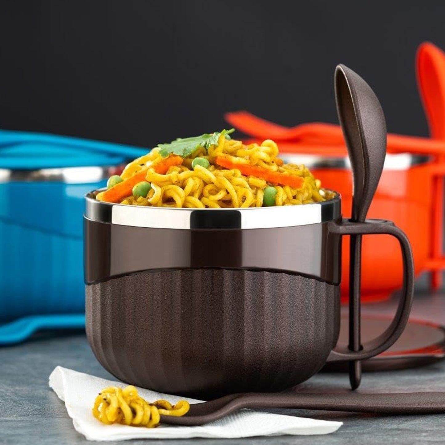 Home Chef Tangy Twist Insulated Lunch Bowl (Approx 650ml  1 Pc) - Zidbik