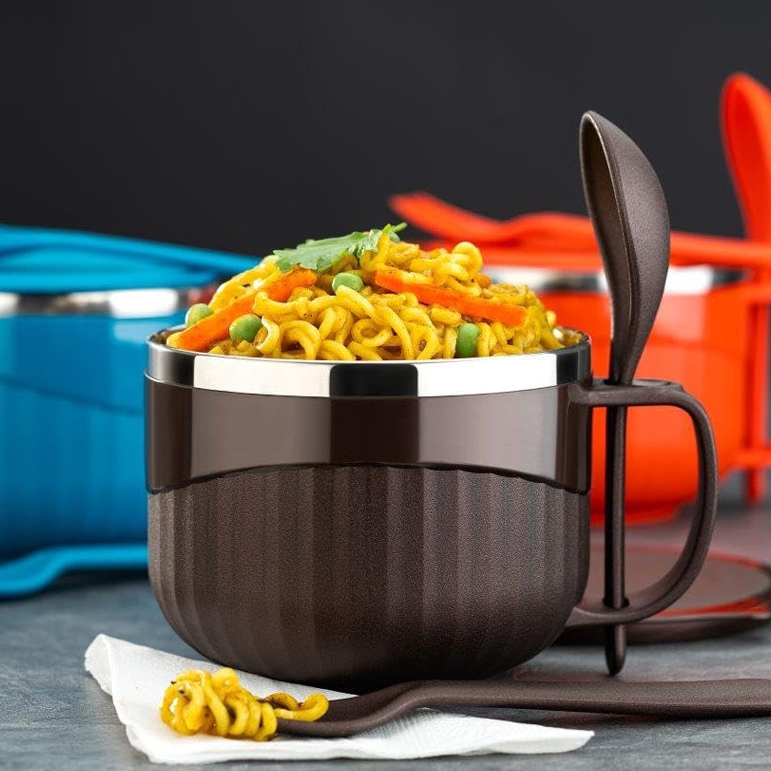 Home Chef Tangy Twist Insulated Lunch Bowl (Approx 650ml  1 Pc) - Zidbik