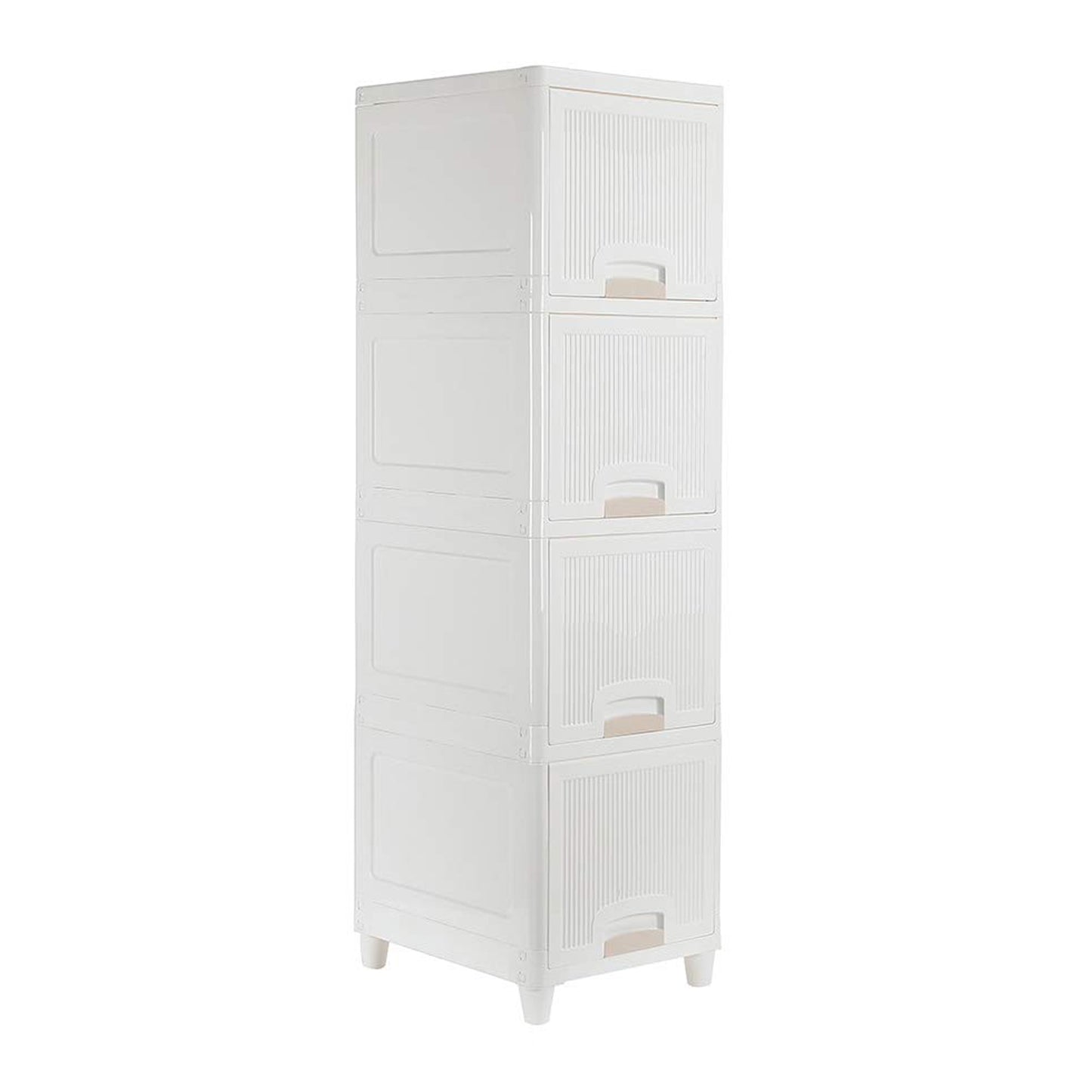 Multipurpose Storage Cabinet Storage Solutions Plastic Drawers  Multi Layer Wardrobe Storage Drawers  Foldable Multipurpose Drawer Units For Kitchen Bathroom Bedroom Cloth (4 Layer) - Zidbik