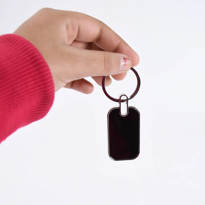Keyring Metal Keychain Handbag Charm Round Oval Key Rings (1 Pc) - Zidbik