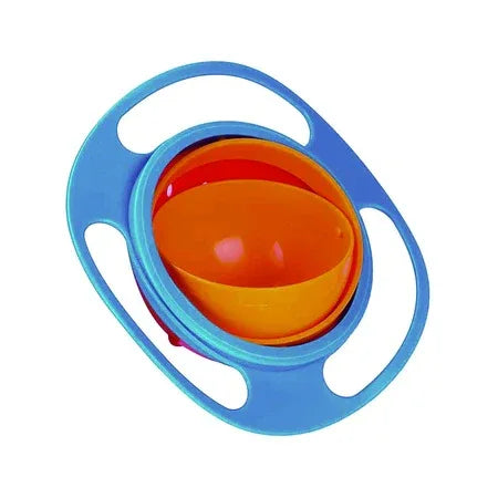 0617 Portable Non Spill Feeding Toddler Gyro Bowl 360 Degree Rotating Dish - Zidbik
