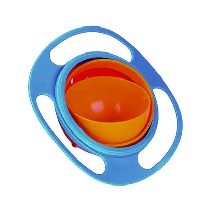 0617 Portable Non Spill Feeding Toddler Gyro Bowl 360 Degree Rotating Dish - Zidbik
