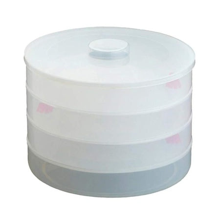 070 Plastic 4 Compartment Sprout Maker White - Zidbik