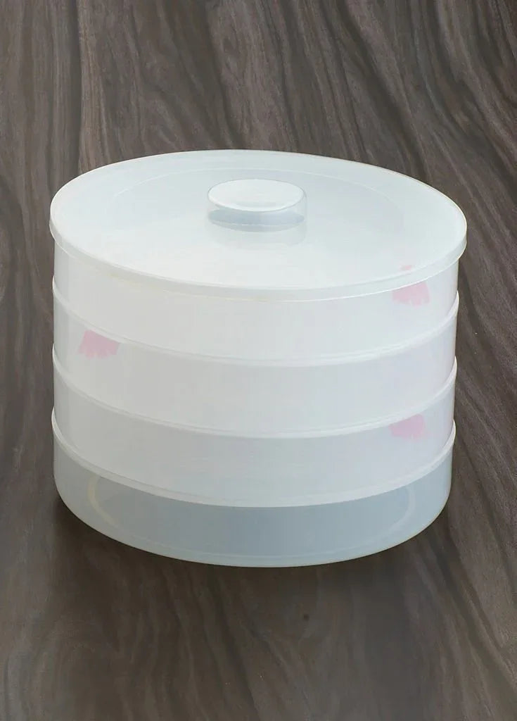070 Plastic 4 Compartment Sprout Maker White - Zidbik