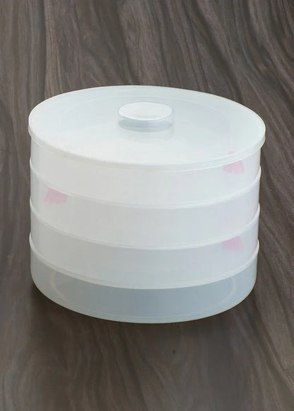 070 Plastic 4 Compartment Sprout Maker White - Zidbik