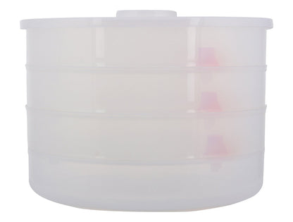 070 Plastic 4 Compartment Sprout Maker White - Zidbik