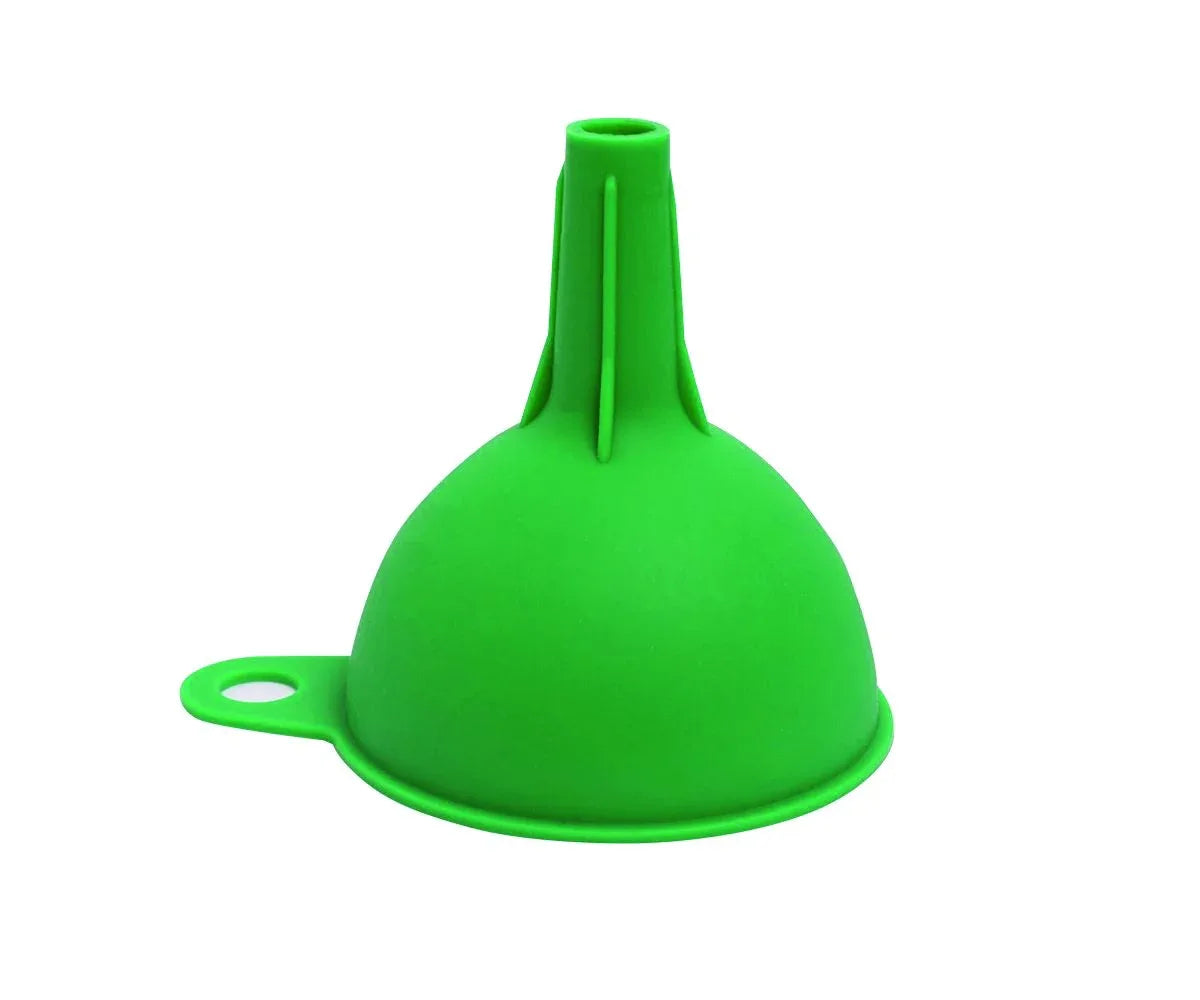 0722 Silicone Funnel For Pouring Oil Sauce Water Juice And Small Food-grains - Zidbik