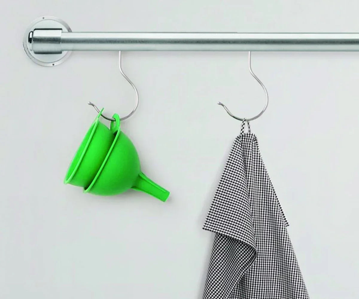 0722 Silicone Funnel For Pouring Oil Sauce Water Juice And Small Food-grains - Zidbik