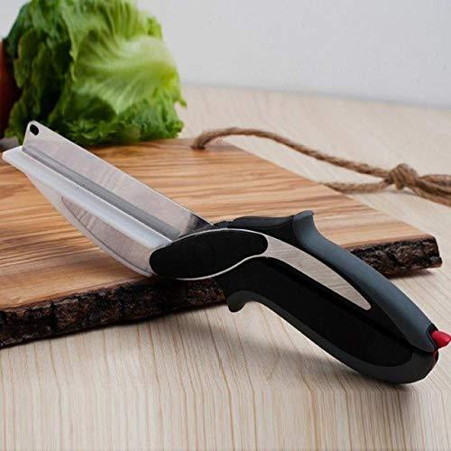 073 Stainless Steel 4 In 1 Clever Cutter Black - Zidbik