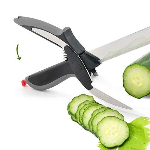 073 Stainless Steel 4 In 1 Clever Cutter Black - Zidbik