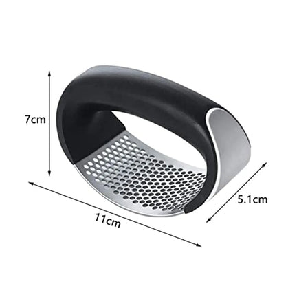 2350 Multipurpose Garlic Presser Squeeze Press Crusher Stainless Steel Kitchen Tools Quick Handy Ginger Garlic Crusher - Zidbik
