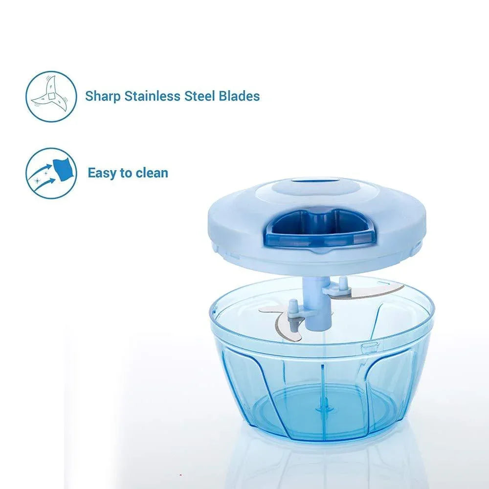 080 Manual Food Chopper Compact Powerful Hand Held Vegetable Chopperblender - Zidbik