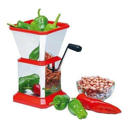 084 Stainless Steel Vegetable Cutter Chopper (Chilly Cutter) - Zidbik