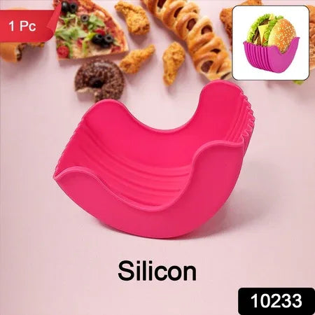 Silicone Burger Holder Snack Holder Reusable Burger Holder - Zidbik