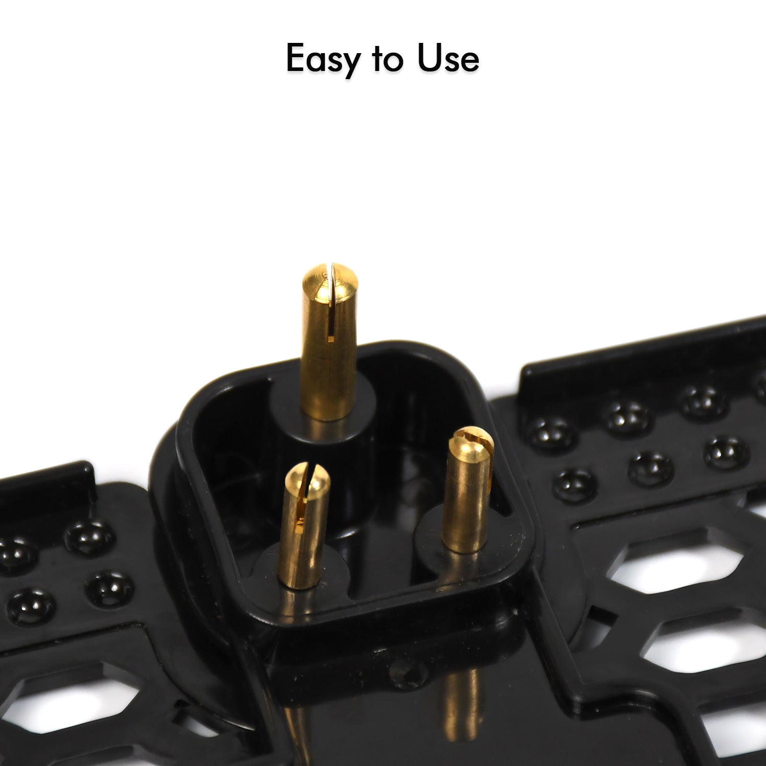 6496b  Multi-purpose Wall Holder Stand For Charging Mobile Just Fit In Socket And Hang ( Black ) - Zidbik