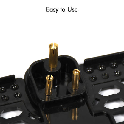 6496b  Multi-purpose Wall Holder Stand For Charging Mobile Just Fit In Socket And Hang ( Black ) - Zidbik