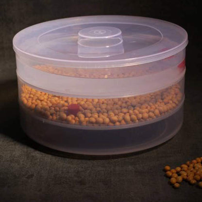 093 Plastic 3 Compartment Sprout Maker White - Zidbik