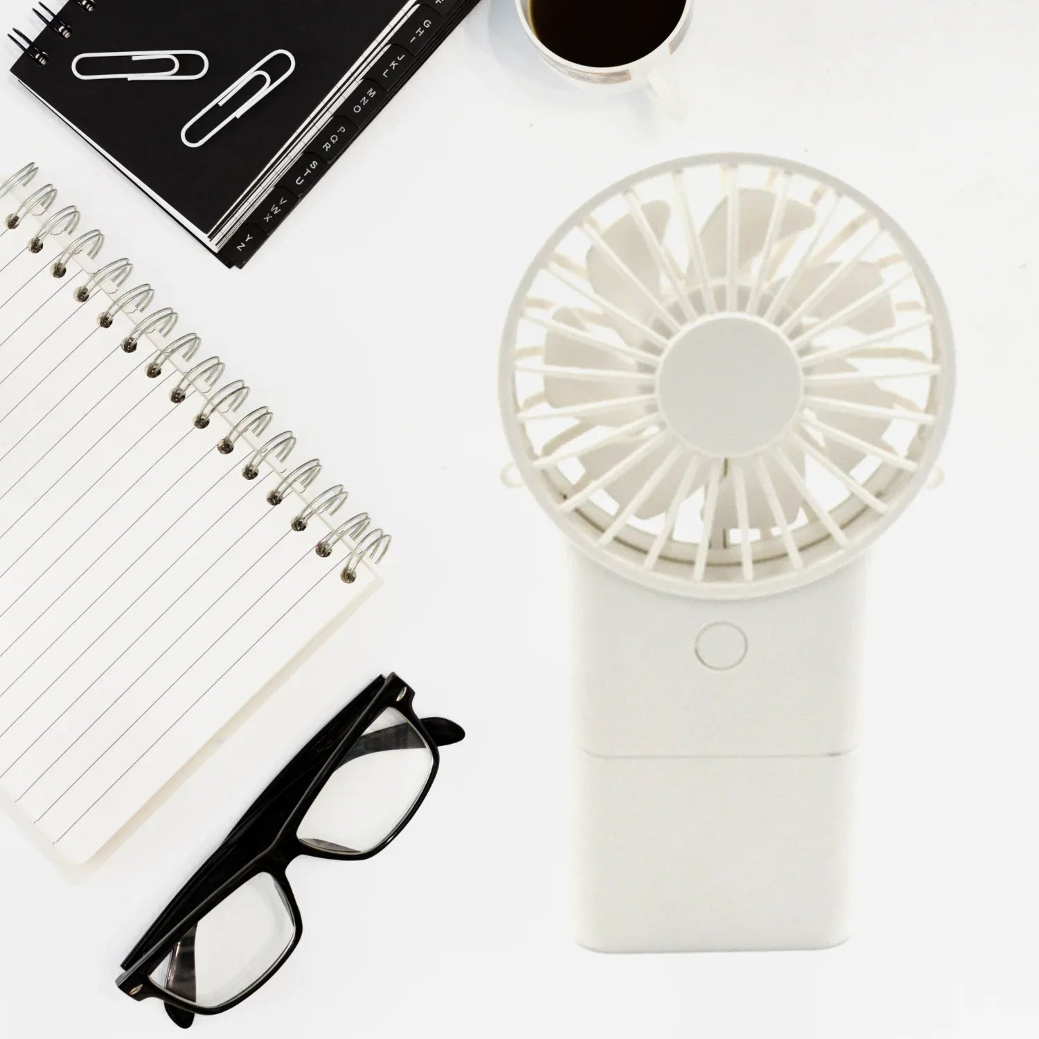 17730 Portable Small Electric Fan Handheld Fan With 3 Modes Usb Rechargeable Mini Student Handheld Class Personal Fan (1 Pc) - Zidbik