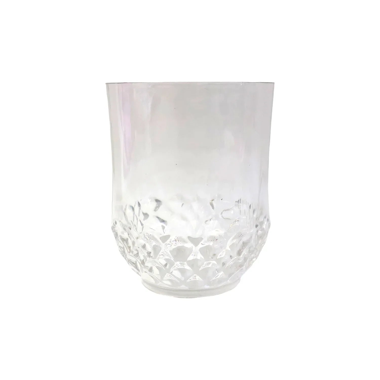 Transparent Diamond-pattern Drinking Glass Set (6 Pc Set) - Zidbik