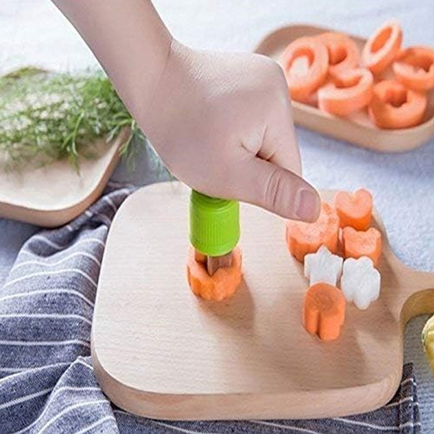 Stainless Steel Cookie Cutter Shapes Set Baking Cooking Food Decoration  (12 Pcs Set) - Zidbik