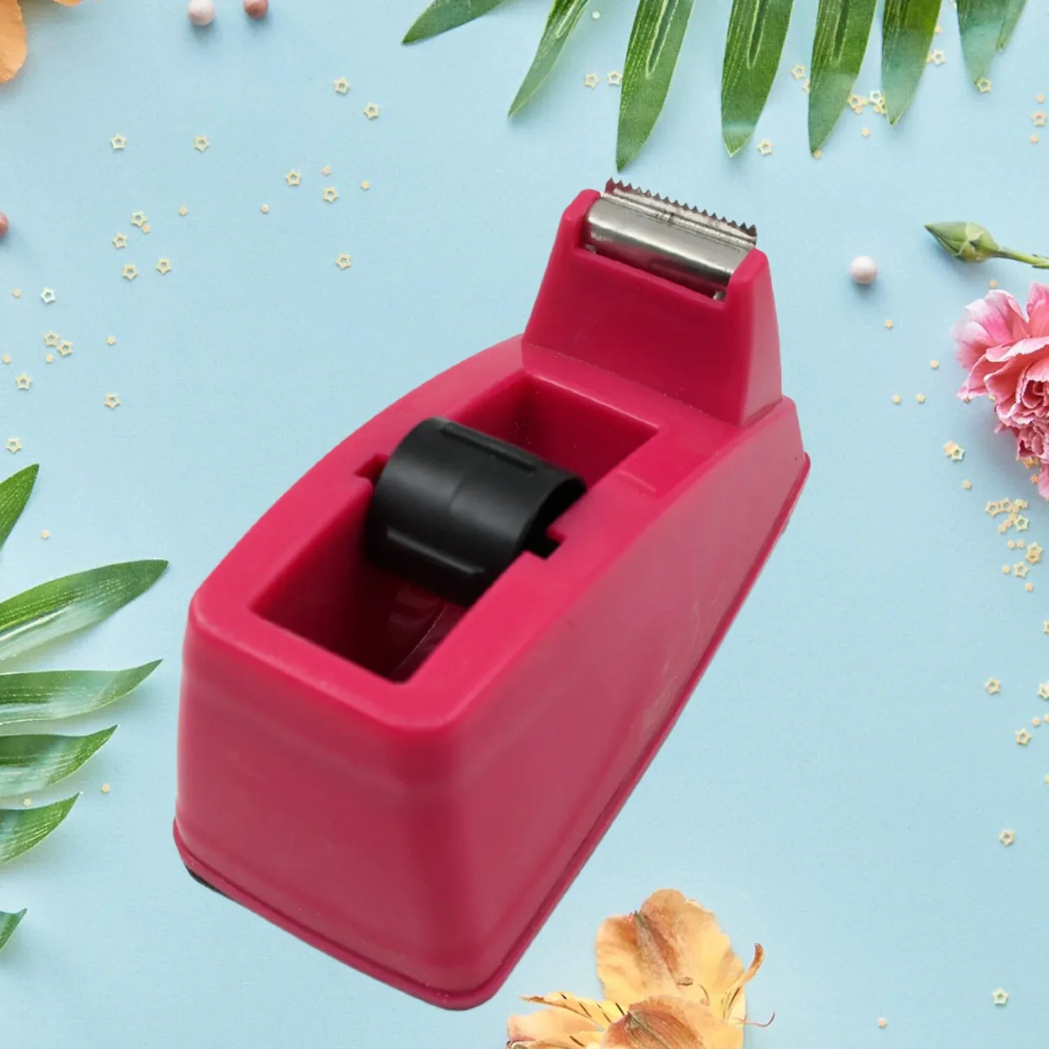9513 Plastic Tape Dispenser Cutter For Home Office Use Tape Dispenser For Stationary Tape Cutter Packaging Tape School Supplies (1 Pc 273 Gm) - Zidbik