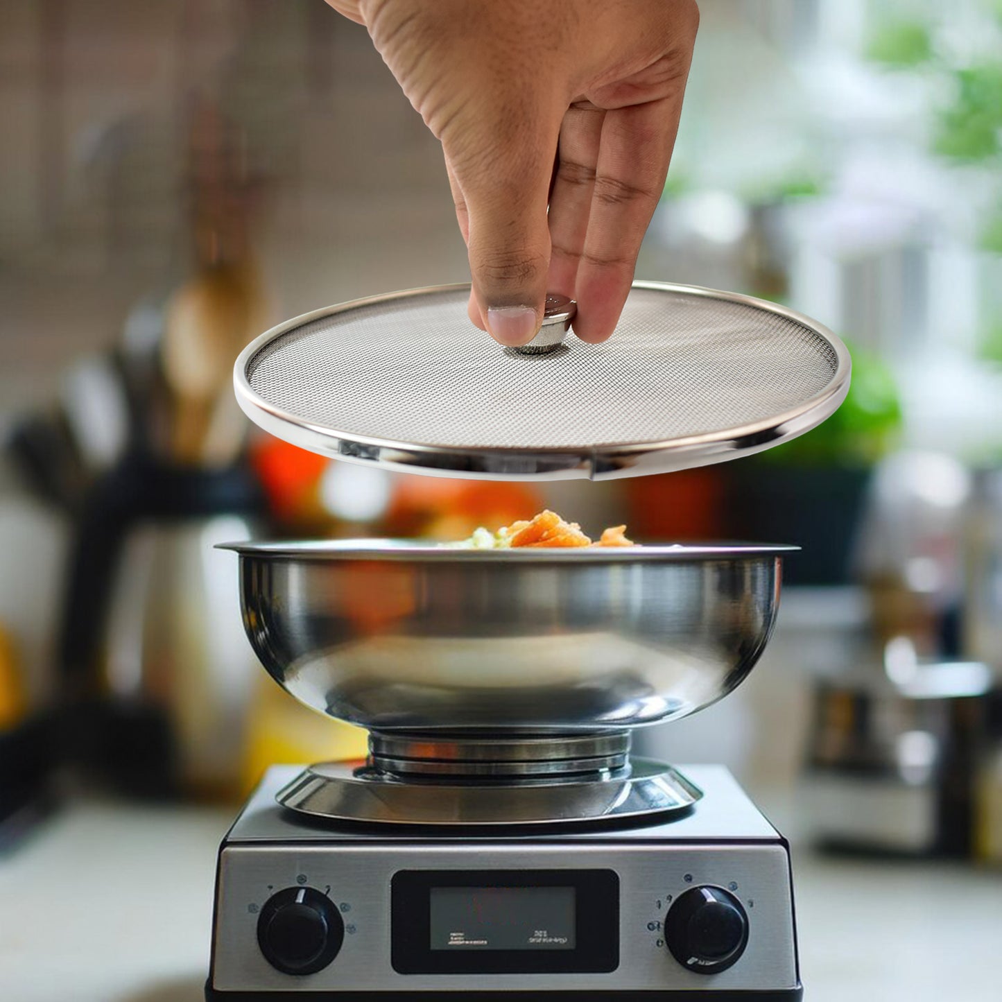 Apex Stainless Steel Mesh Net Cover For Cooking (1 Pc) - Zidbik