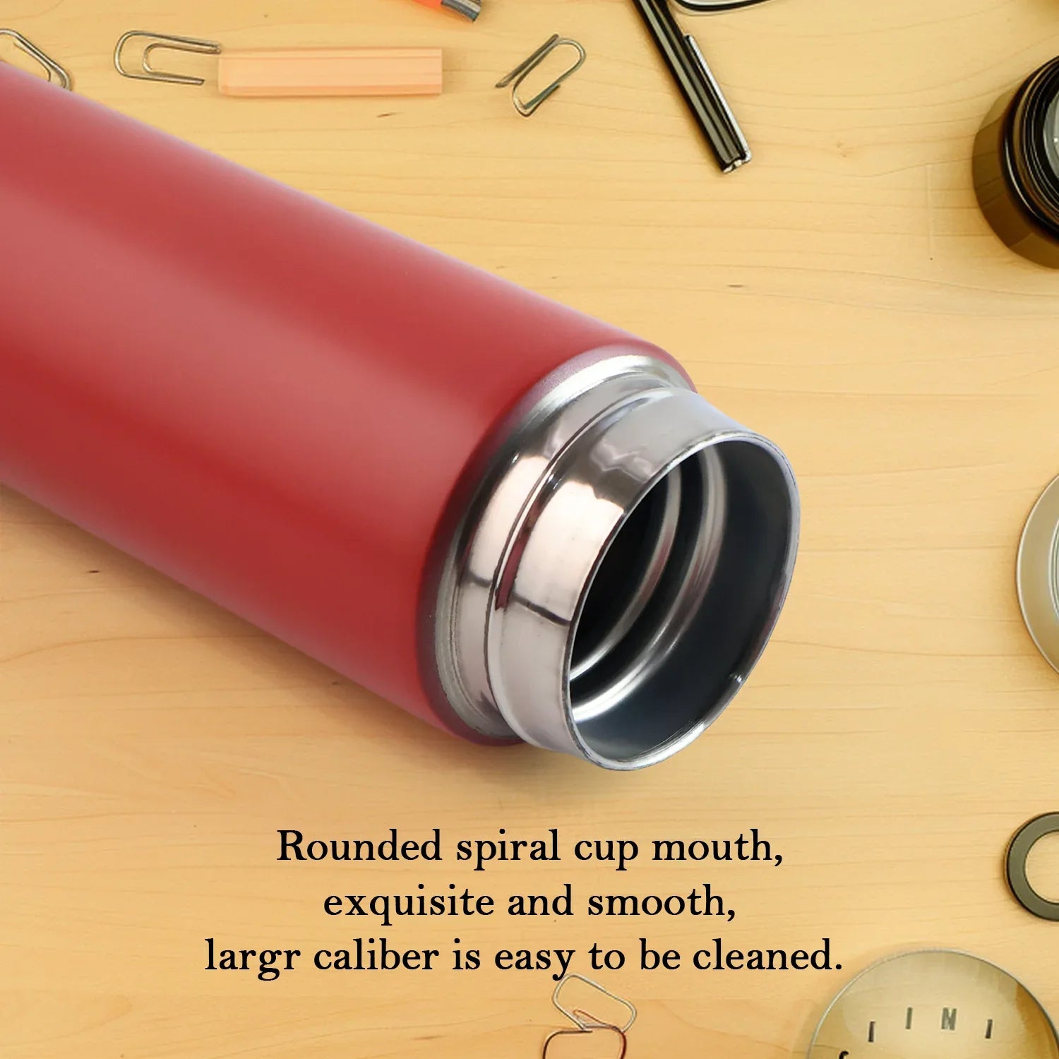 Red Vacuum Insulated Water Bottle (1 Pc 500ml) - Zidbik