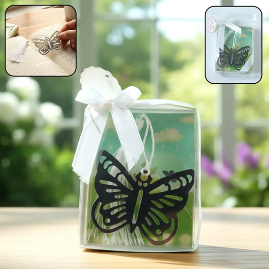 Elegant Butterfly Design Metal Bookmark (1 Pc) - Zidbik