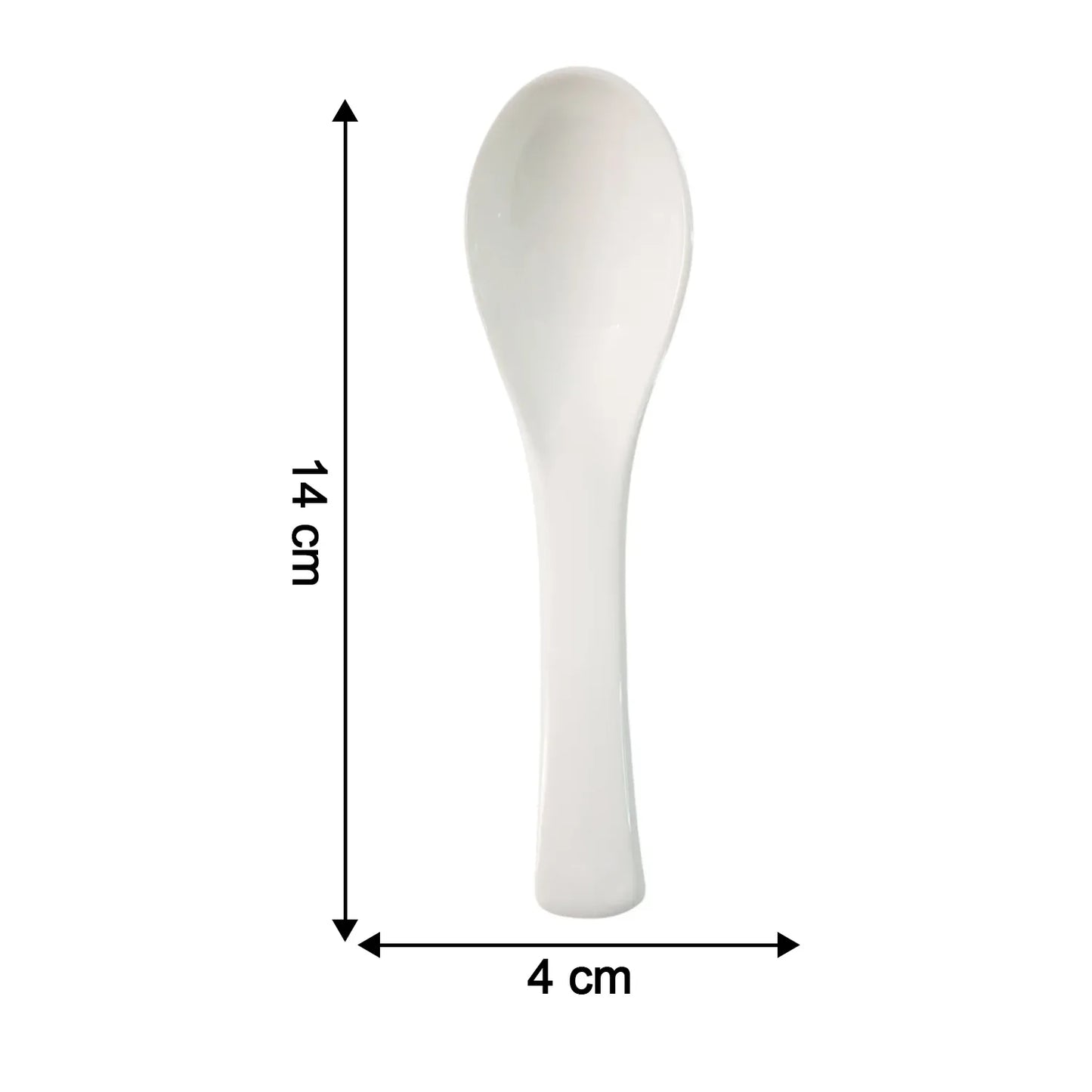 Plastic Soup Spoon Deep Bowl (1 Pc White) - Zidbik