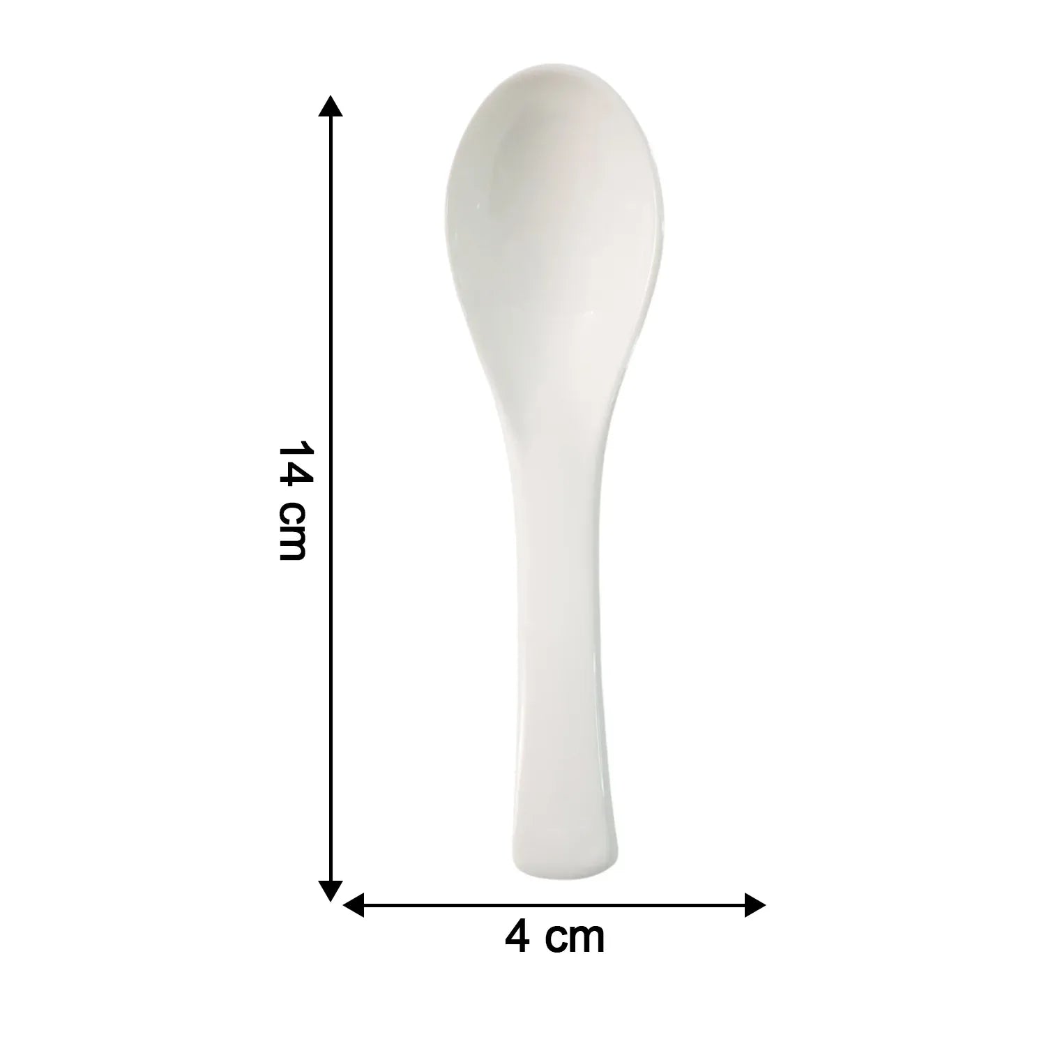 Plastic Soup Spoon Deep Bowl (1 Pc White) - Zidbik