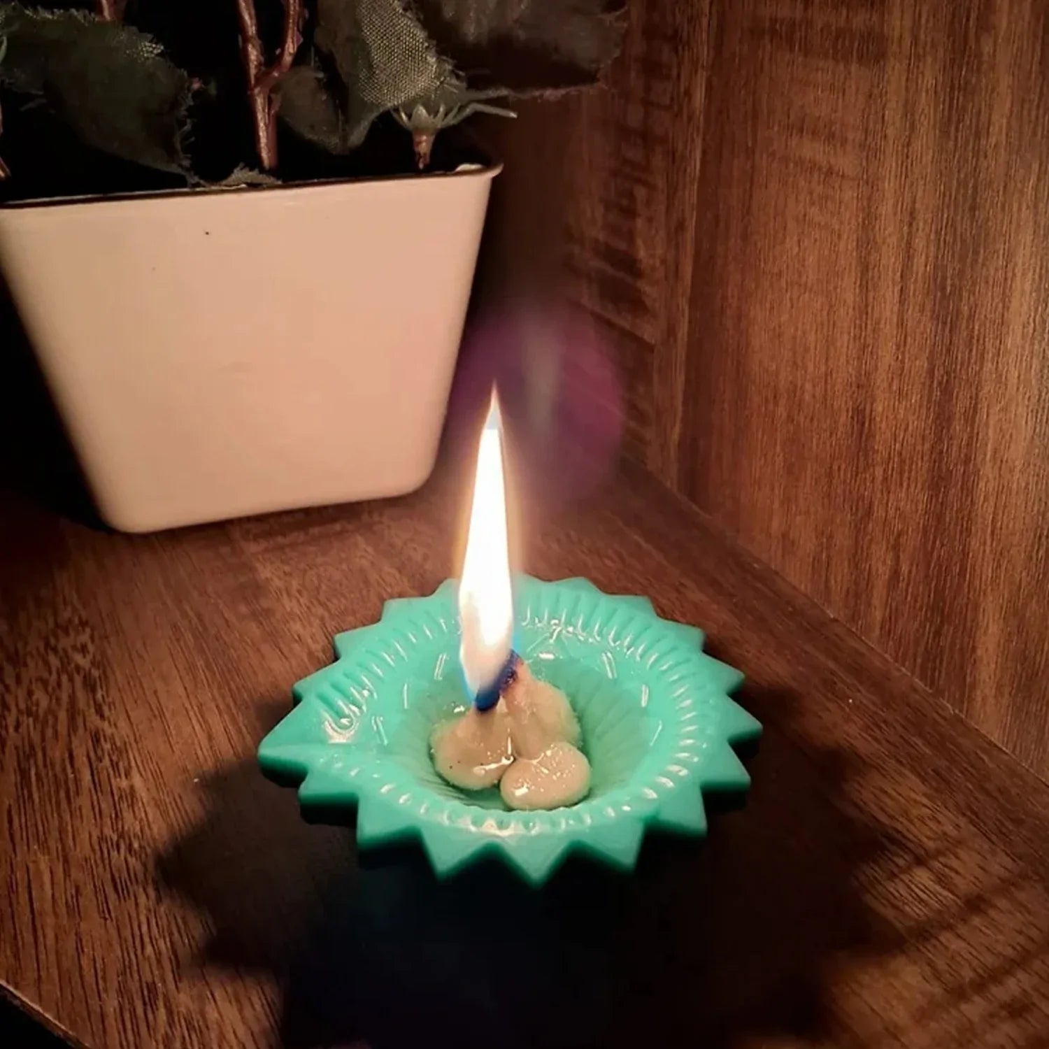 Silicone Diya For Diwali Attractive Design Colourful Diya Combo (6 Pcs Set) - Zidbik