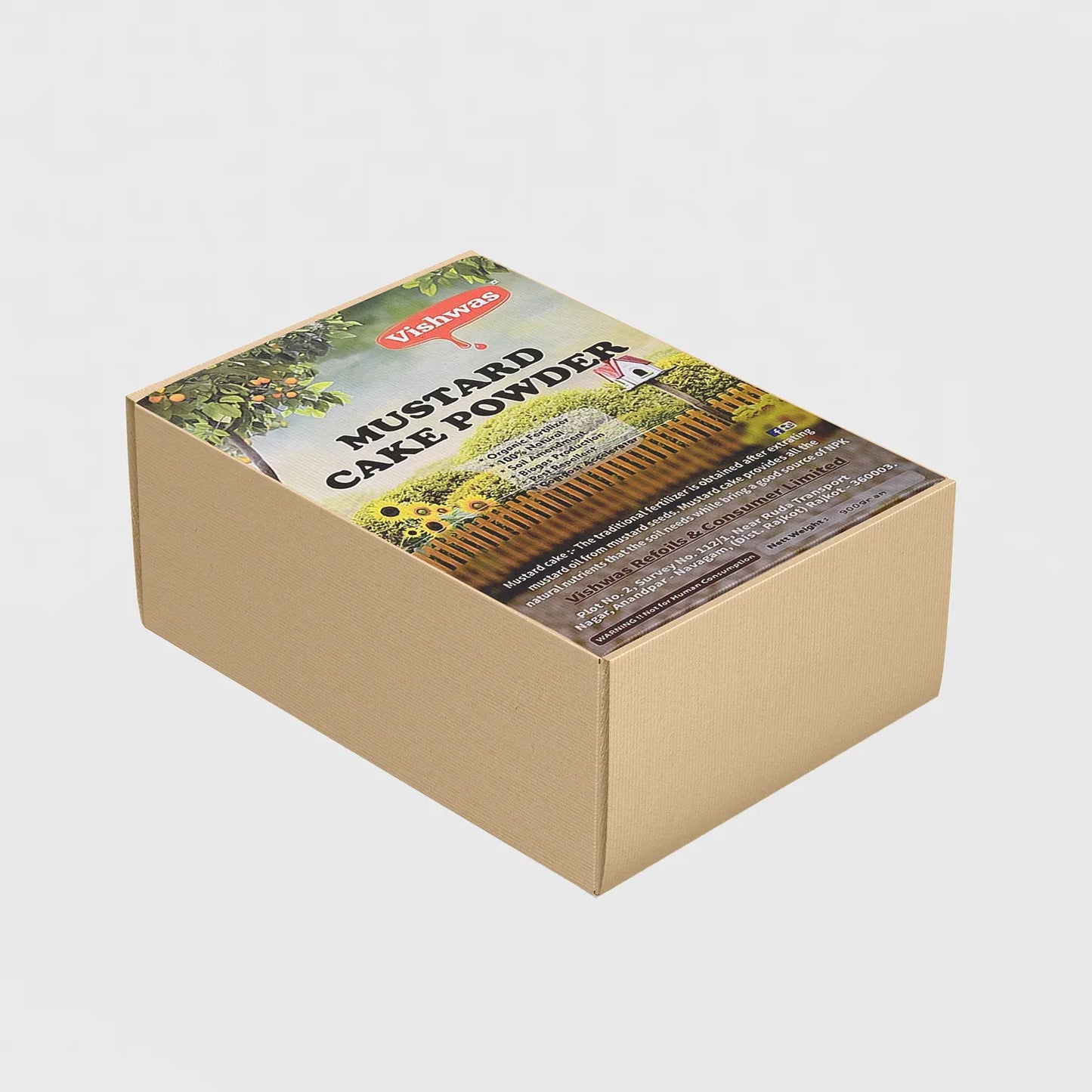 Mustard Cake Fertilizer For Plants 900gm - Zidbik