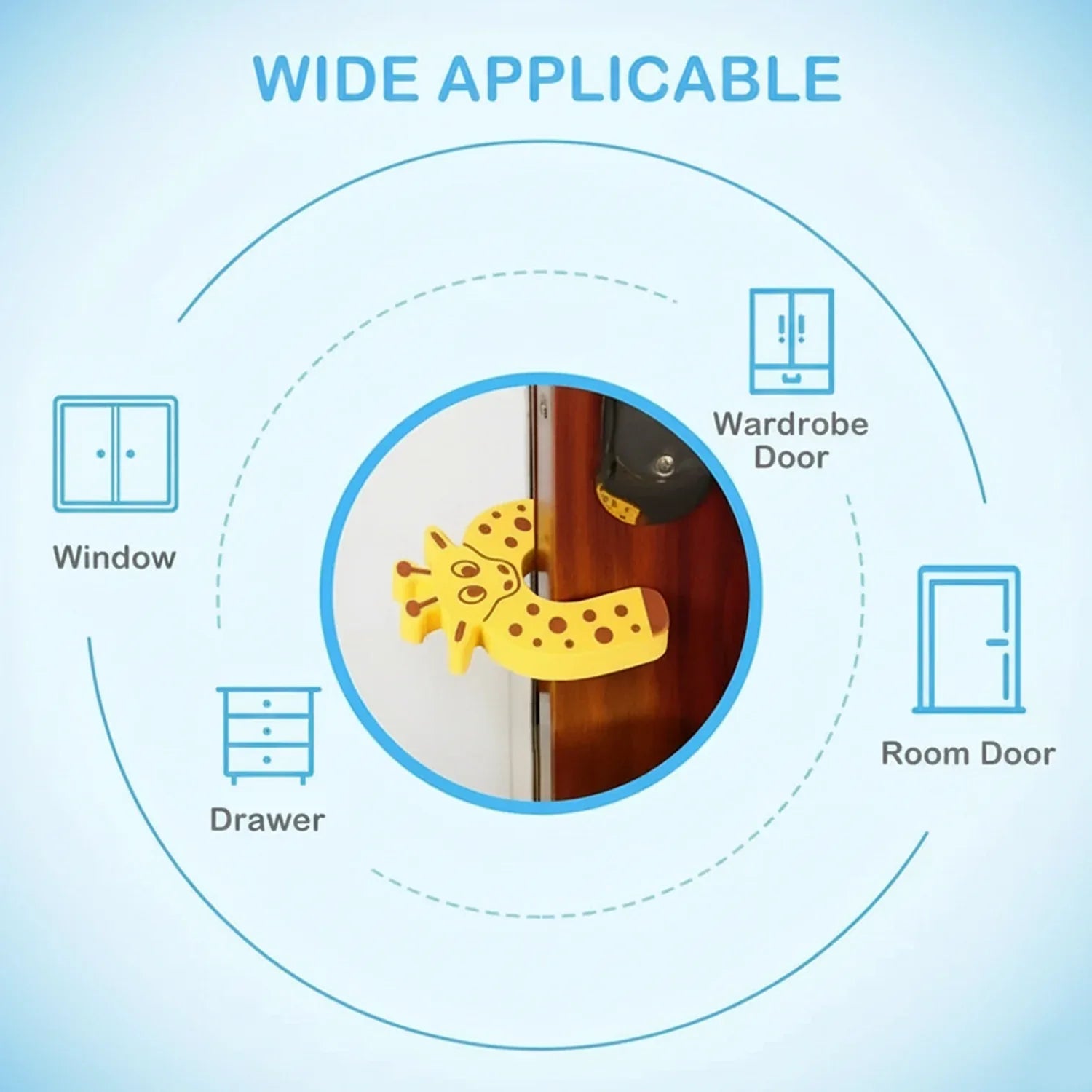 6130 1 Pc Mix Door Stopper Used In All Kinds Of Household And Official Places Specially For Controlling Motion Of Doors. - Zidbik
