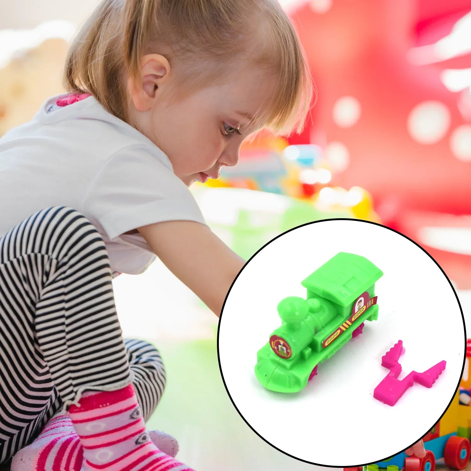 4418 30pc Pull Along Back Train Friction Power Toy Vehicle Push And Go Crawling Toys Baby - Zidbik