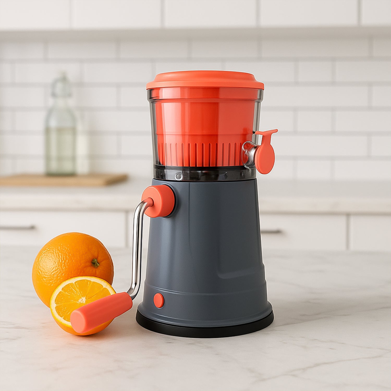 Supermom Pulpy Fruit Juicer With Extra Long Handle And Silicone Ring (1 Pc) - Zidbik