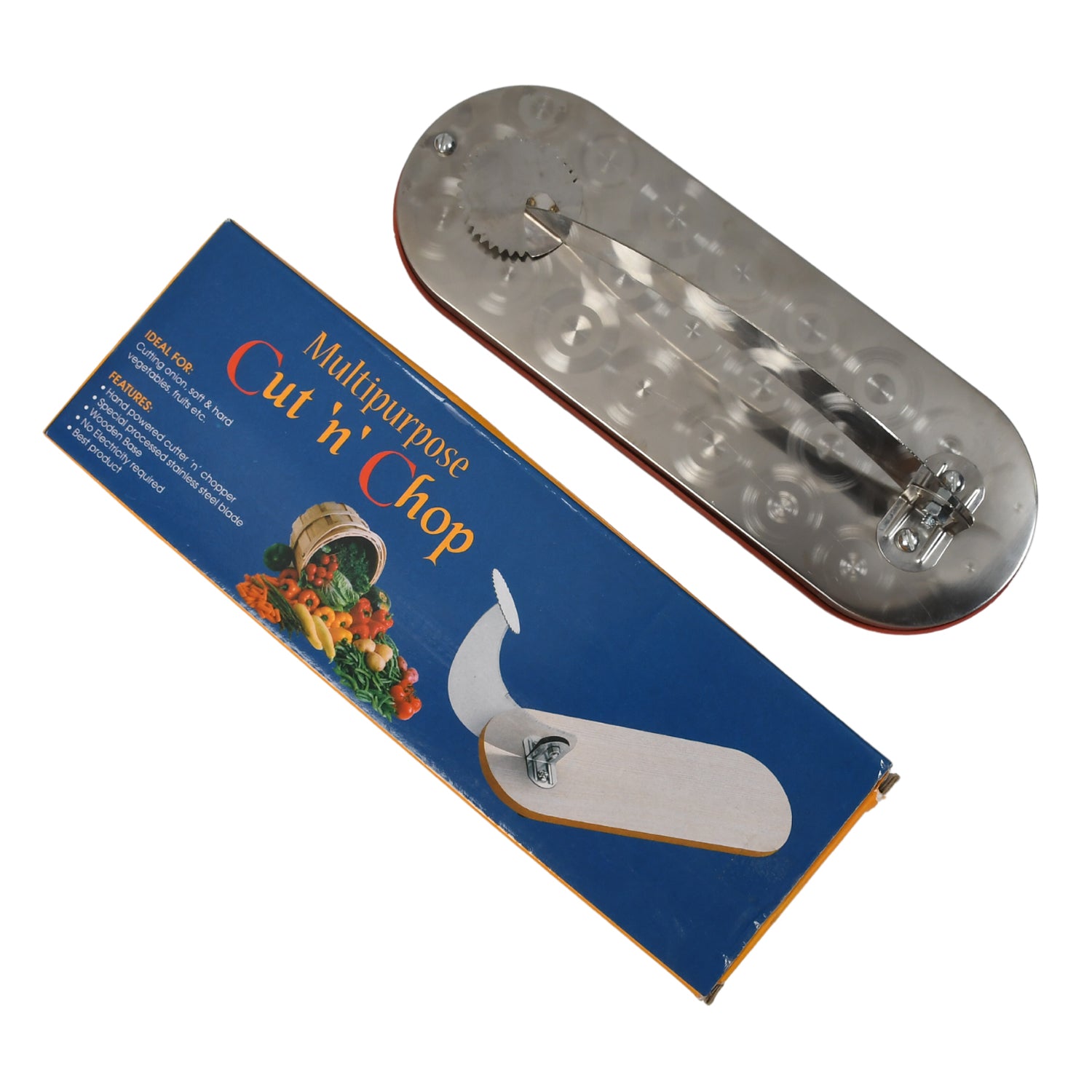 2841c Steel Vegetable Cutter Premium Quality Cutter For Fruit  Vegetable  Meat Cutting Use ( Color Box ) - Zidbik