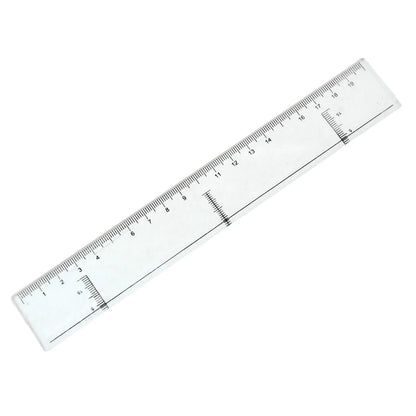 20 Cm Transparent Plastic Ruler (1 Pc) - Zidbik