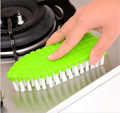 Flexible Plastic Cleaning Brush For Home Kitchen And Bathroom - Zidbik