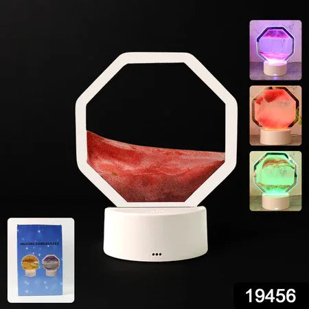 Led Moving Sand Art Table Lamp (1 Set) - Zidbik