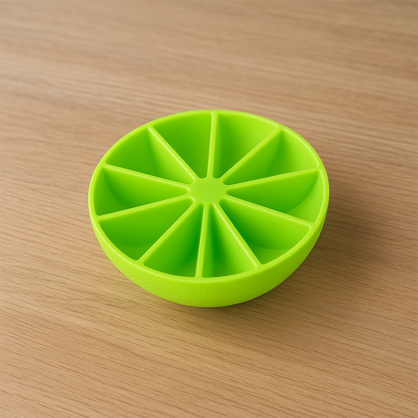 Lemon Shape Flexible Silicone Ice Cube Tray  8-slot Round Ice Mold (1 Pc) - Zidbik