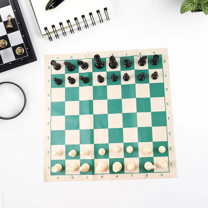 Big Premium Portable Chess Set Plastic Chess Pieces (1 Set) - Zidbik