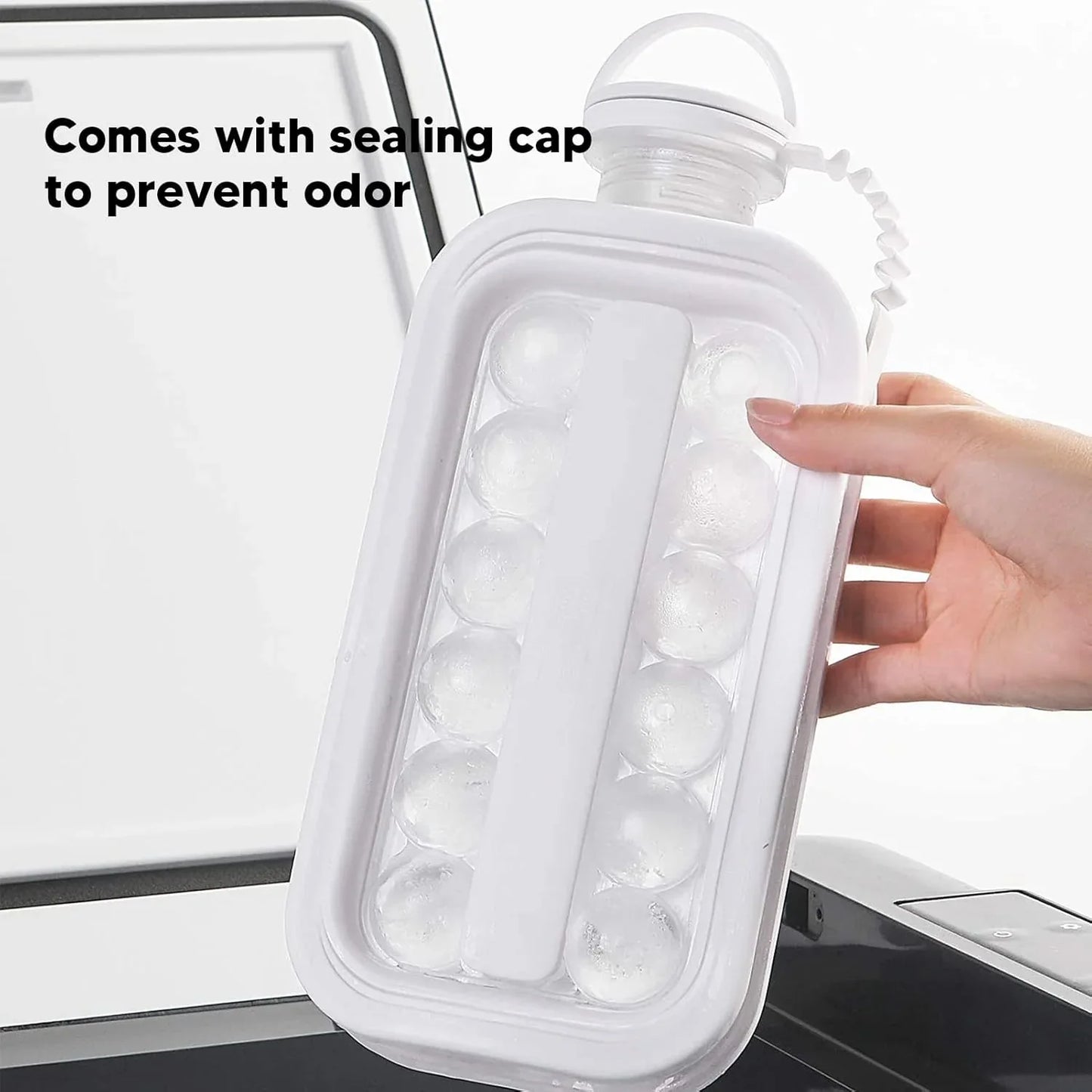 Ice Cube Trays 2 In 1 Portable Ice Ball Maker 17 Round Ice Cube Mold (1 Pc) - Zidbik
